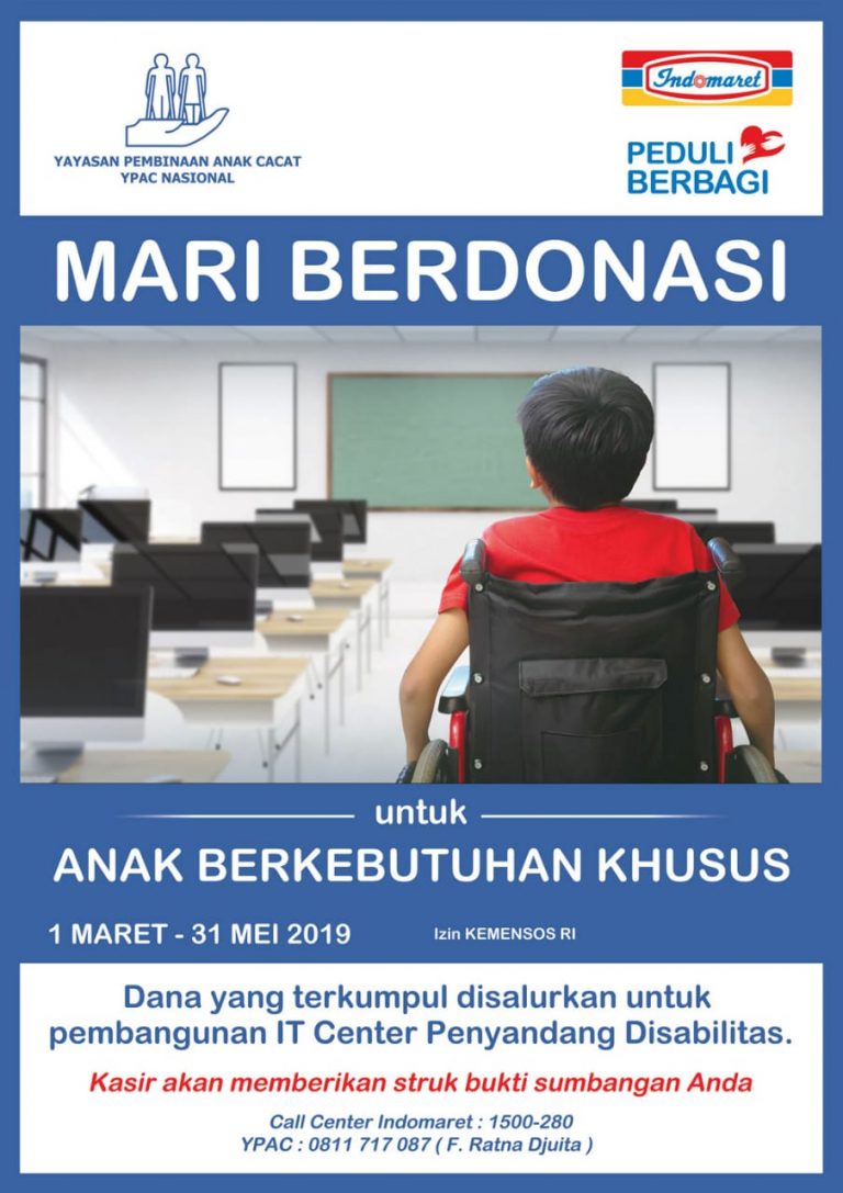 YPAC Nasional dan Indomaret Kerjasama untuk Pembangunan IT Center Penyandang Disabilitas